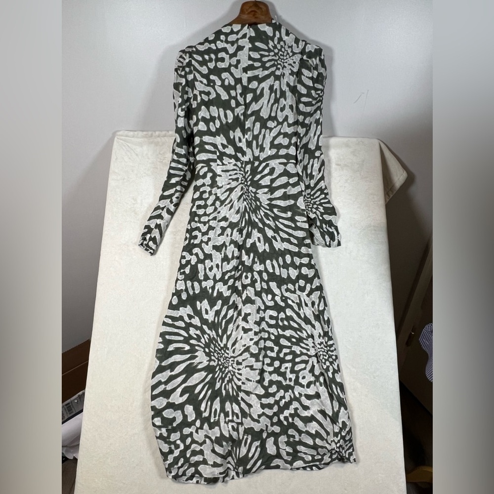 NWT ROHE Frames Yan TDSilk Tie Dye Maxi Dress Size 38 Flowy Paisley Floral Chic - Picture 6 of 10